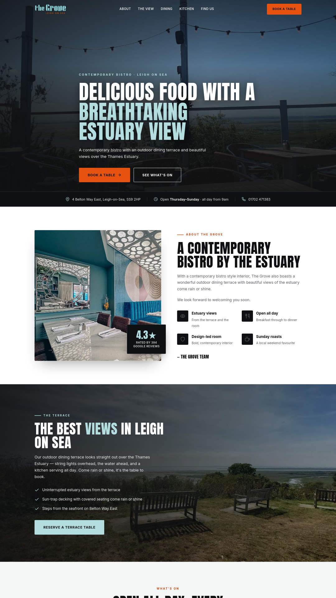 The Grove's rebuilt website by squidpixel